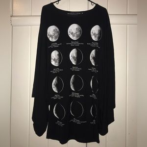 moon phase astrology kimono tunic
